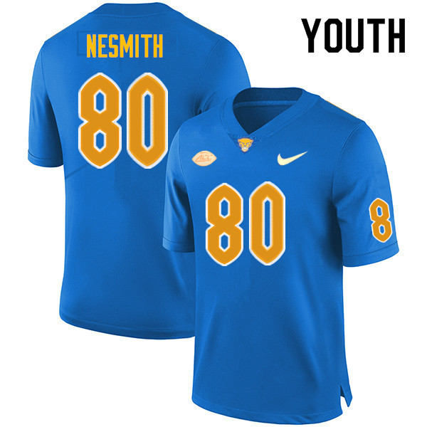 Youth #80 Isaiah Nesmith Pitt Panthers College Football Jerseys Sale-Royal